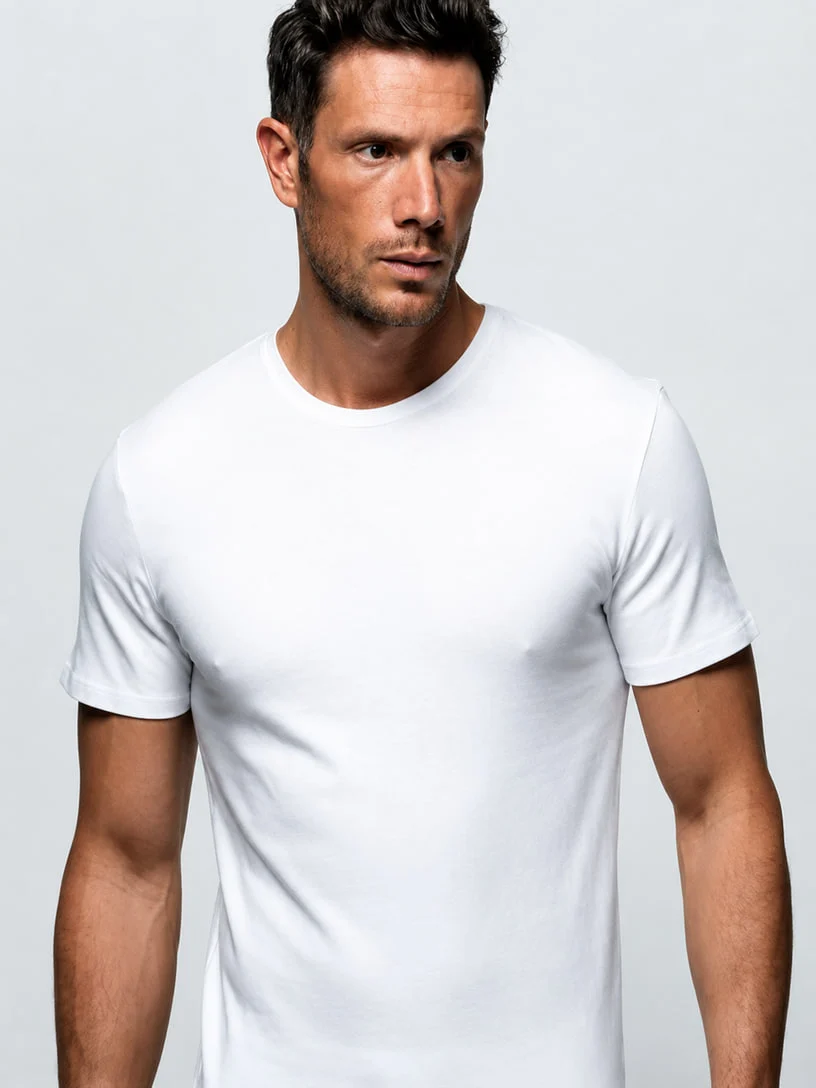 White premium cotton T-shirt