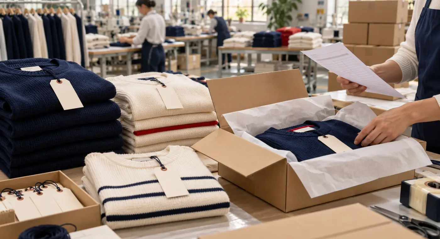 Empaque y etiquetado de prendas para exportación: checklist práctico para marcas