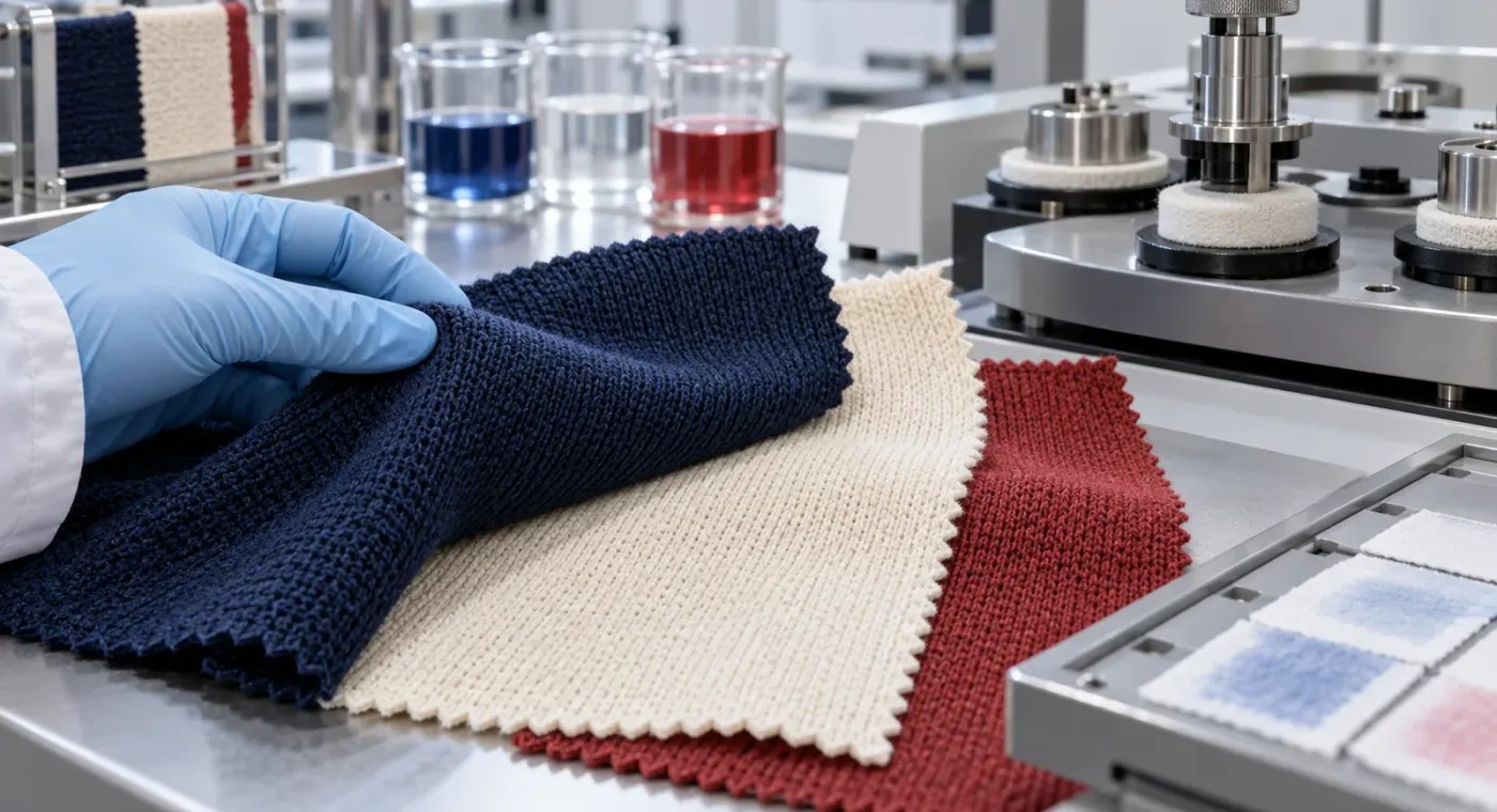 Pruebas de tela antes de producción: encogimiento, pilling y solidez del color