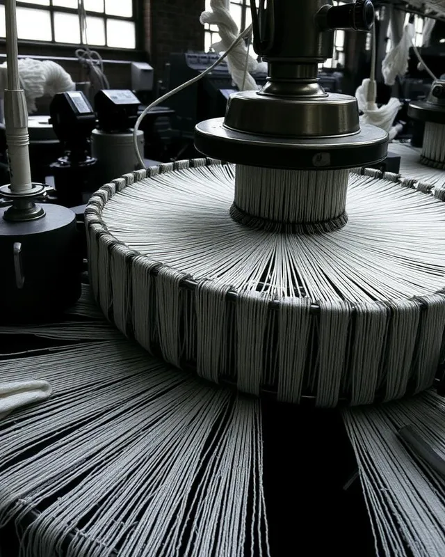 Máquina industrial de tejido de punto